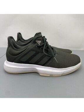 Adidas GameCourt Tennis Shoes Sneakers Court Pickleball Green Womens 8